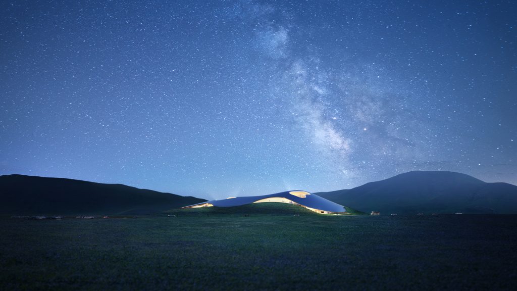 白银库伦草原火山国家地质公园游客中心 (5)